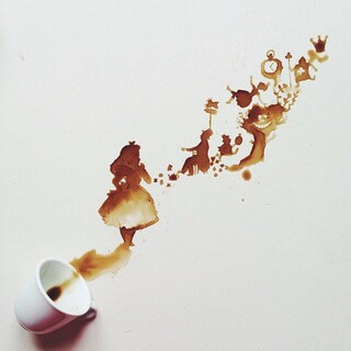 Когда пролитый кофе превращается в искусство...