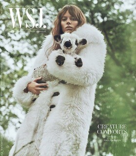 WSJ. Magazine опубликовали фото с Фрейю Беху Эриксен и маленькой овечкой