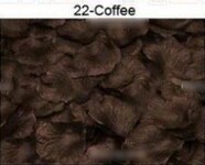 Искусственные лепестки цвета кофе