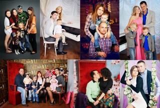 Семейный день в фотостудии СТЕКЛО. Скидка 50% на семейную фотосессию в студии только 16 мая.